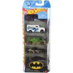 Hot Wheels: DC Batman 5-teiliges Auto-Set im Maßstab 1:64 – Mattel