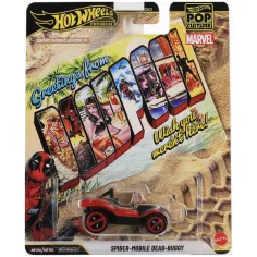 Hot Wheels Popkultur Deadpool Spider-Mobile Dead-Buggy Spielzeugauto 1:64 – Mattel