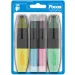 ICO: Focus pastellfarbene Textmarker, 4er-Set