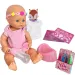 Jenny: Puppe, die Pipi macht, mit abwaschbarem Textilstift-Set und bemalbarem Kleid in zwei Varianten. Bild 1