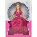 Lange blonde Haarmodepuppe im Abendkleid 29cm