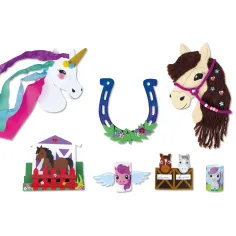 LENA: Premium Pferde Bastelkoffer 400-teiliges kreatives Spielset Bild 3