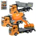 LKW-Fahrer: Schwungrad-Baustellen-LKW 3er-Set 19cm Bild 1
