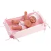 Llorens: Bebita 26 cm großes Mädchenpuppe mit Kinderbett Bild 1