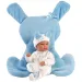 Llorens: Bimba 35 cm große Puppe mit blauem Hasenschlafsack Bild 1