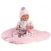 Llorens: Heidi 42cm weinende Puppe mit Schnuller und weichem Kissen