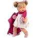 Llorens: Joelle 38 cm große weinende Puppe mit Schnuller in rosa Mantel Bild 2