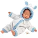Llorens: Junge Baby Puppe im weichen Pyjama mit Storchmuster, 31 cm Bild 1