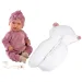 Llorens: Mimi Llorana 42cm Puppe mit Sound, mit Bärenoverall und Kissen Bild 3