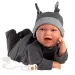 Llorens: Mimo 42 cm große Puppe mit Geräuschen in schwarzem Pyjama Bild 2