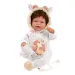 Llorens: Tala Sonrisas 44cm Neugeborenes Baby mit Geräusch in Giraffenkleidung Bild 3