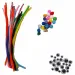 Luna: Bastelset mit Pompons, Chenilledrähten und Augen, 450-teiliges Set Bild 2