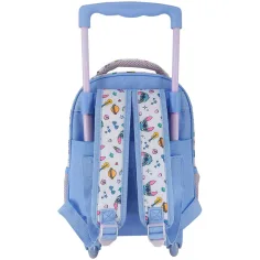 Luna: Disney Stitch – 2‑fächeriger, rollbarer Kindergartenrucksack, 27×10×31 cm Bild 2