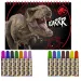 Luna: Jurassic World Malset mit Schablone und Aufkleber 54x47cm Bild 2