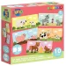 Luna: Mein erstes Puzzle – Tiermütter und ihre Jungen 10x2 Teile Paarungsentwicklungs-Puzzle Bild 1