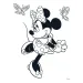 Luna: Minnie Maus Malbuch, mit Aufklebern und 6 Filzstiften Bild 4