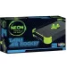 Luna: Neon leuchtendes Tischluft-Hockey-Set in grün-schwarz Bild 1