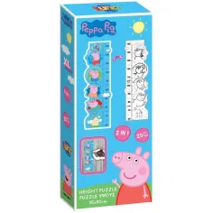 Luna: Peppa Wutz ausmalbare Messlatte, 25-teiliges Maxi-Puzzle Bild 1