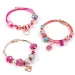 Make it Real: Kristall Medaillon Armbänder Pink Bild 3