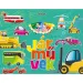 Malbuch mit Aufklebern - Fahrzeuge Aufkleberheft