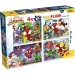 Marvel Spidey 2-in-1 Maxi 4x48-teiliges Puzzle und Malbuch 35x25cm - Lisciani Bild 1
