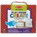 Melissa & Doug: Abwischbares Zeichen- und magnetisches Kreativspielset mit Dinosauriern Bild 1