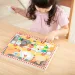 Melissa&Doug Push to Pop Puzzle – Glückliche Hühner Holz Entwicklungs Puzzle - Spin Master Bild 2