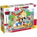 Micky Maus und seine Freunde 2-in-1 60-teiliges Maxi-Puzzle und Malset 70x50cm - Lisciani Bild 1