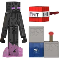 Minecraft: Enderman Charakter Spielzeugfigur mit Zubehör - Mattel Bild 2