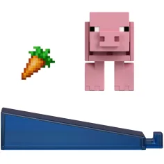 Minecraft: Schweinefigur mit Zubehör - Mattel Bild 2