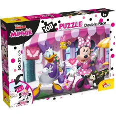Minnie Maus 2-in-1 Puzzle und Malset mit 108 Teilen, 50x35 cm – Lisciani Bild 1