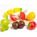 Molto: Obstset aus Holz mit Tablett, 9-teilig Bild 4