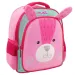 Must: 3D gemusterter Kindergartenrucksack mit Hasenmotiv und zwei Fächern 27x10x31cm Bild 1