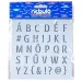 Nebulo: Buchstaben Kunststoff Schablone Blatt