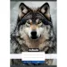 Nebulo: Gepunktetes glattes Heft A5 20-32 Coole Muster - Wolf
