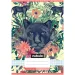 Nebulo: Gestickter schwarzer Panther gemusterter karierten Heft 27-32 A/5