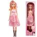 Nicky: Riesige blonde Modepuppe im pinken Kleid mit Soundeffekten 56cm Bild 1