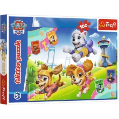 Paw Patrol 100-teiliges Glitzer-Puzzle - Trefl Bild 1