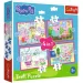 Peppa Wutz - 4 in 1 12,15,20,24 Teile Puzzle - Trefl Bild 1