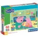 Peppa Wutz Familien Spaß 60-teiliges Supercolor Puzzle - Clementoni Bild 1