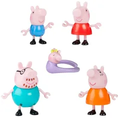 Peppa Wutz: Peppas fünfköpfige Familie Spielzeugfigur Set - Hasbro Bild 2