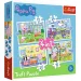 Peppa Wutz Urlaubs Erinnerungen 4 in 1 Puzzle - Trefl