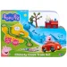 Peppa Wutz Whizz-Around Hase Rebekka mit rotem Zug Spielset Bild 1
