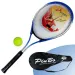PinBo 63 cm Metall-Tennisschläger mit Tennisball in Tragetasche Bild 1