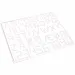 PlayBox: 5mm MIDI Bügelperlen-Platte Buchstaben, Zahlen und Symbole 5er-Pack