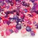 PlayBox: Kunststoff auffädelbare Perlen 1000er Set in Pink und Lila