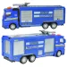 Polizeiautos: Schwungrad-Polizeilastwagen in verschiedenen Ausführungen 19cm Bild 3