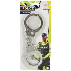 Polizeiliche Metallspielhandschellen Bild 1