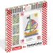 Quercetti: Fantacolor Segelboot-Steckspiel, 70 Stück