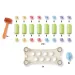 Quercetti: Play Eco Peggy Geschicklichkeitsspiel mit Hammer Bild 2